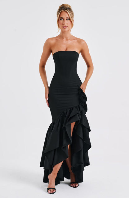 ANGELINA MAXI DRESS - BLACK