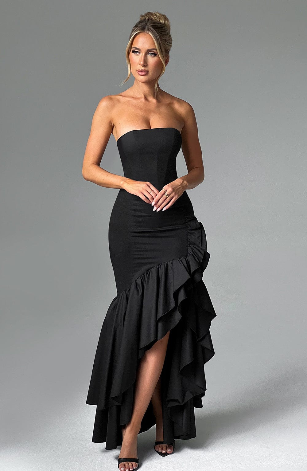 ANGELINA MAXI DRESS - BLACK