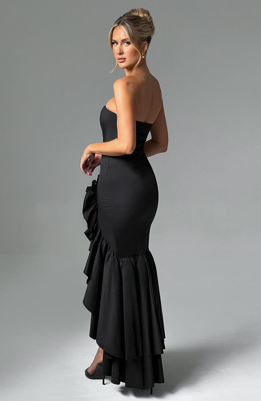 ANGELINA MAXI DRESS - BLACK