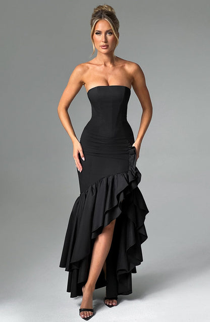 ANGELINA MAXI DRESS - BLACK